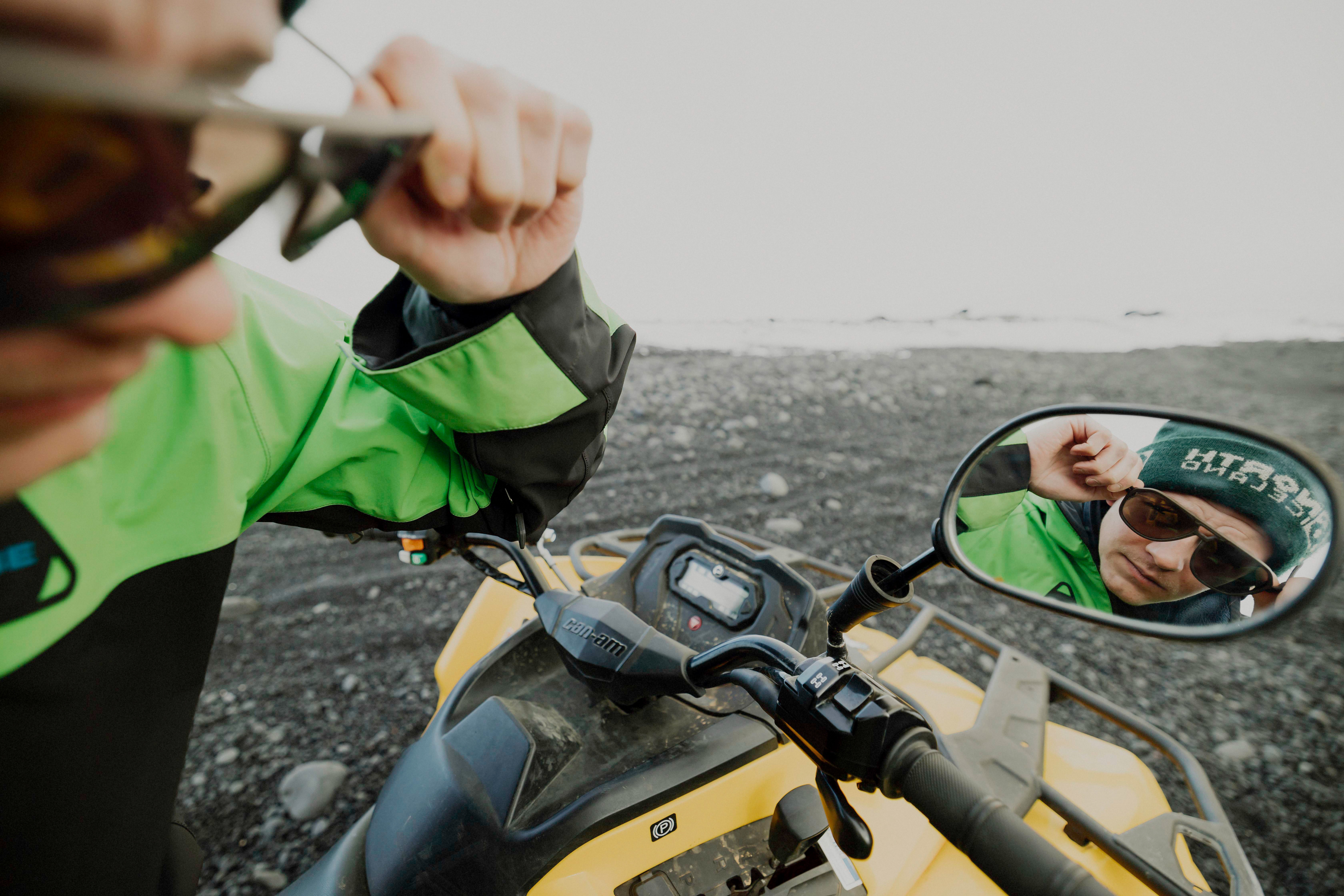 Brand photography - Iceland landscape with product